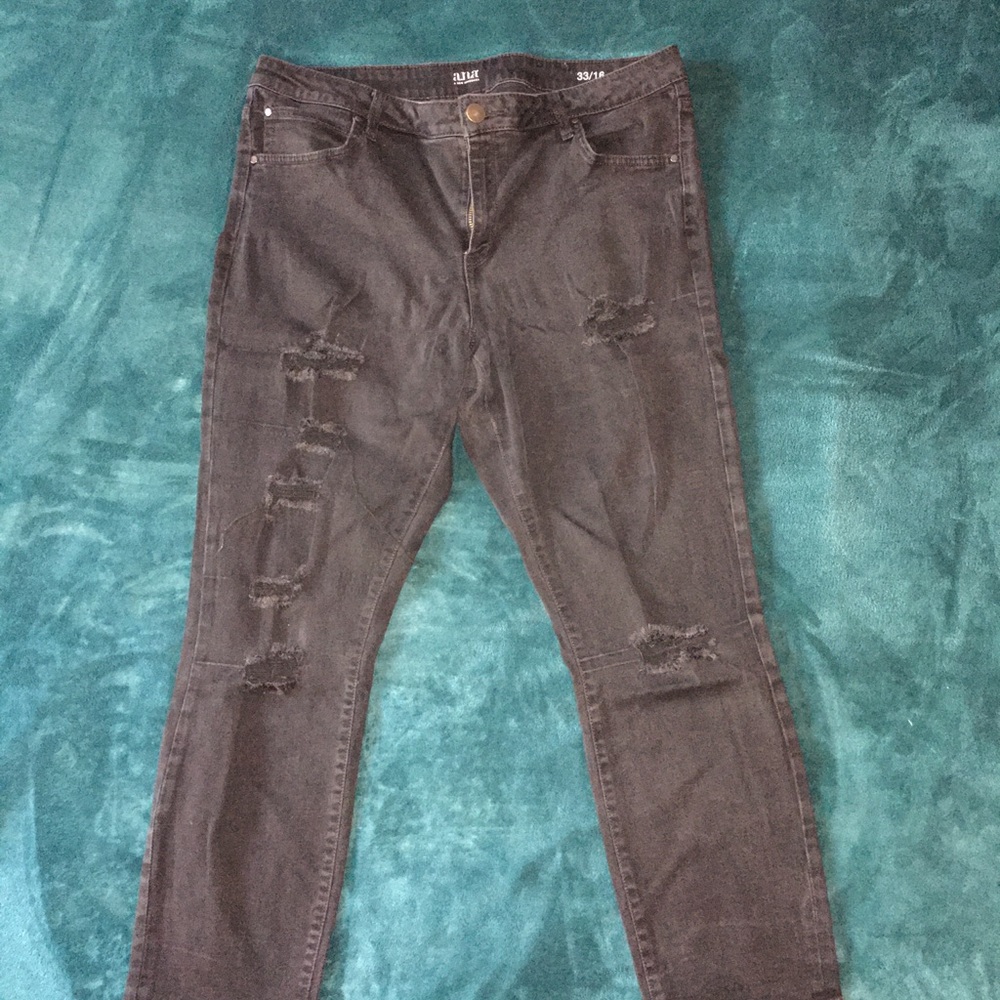 Distressed jeans